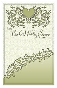 Wedding Program Cover Template 12A - Graphic 8